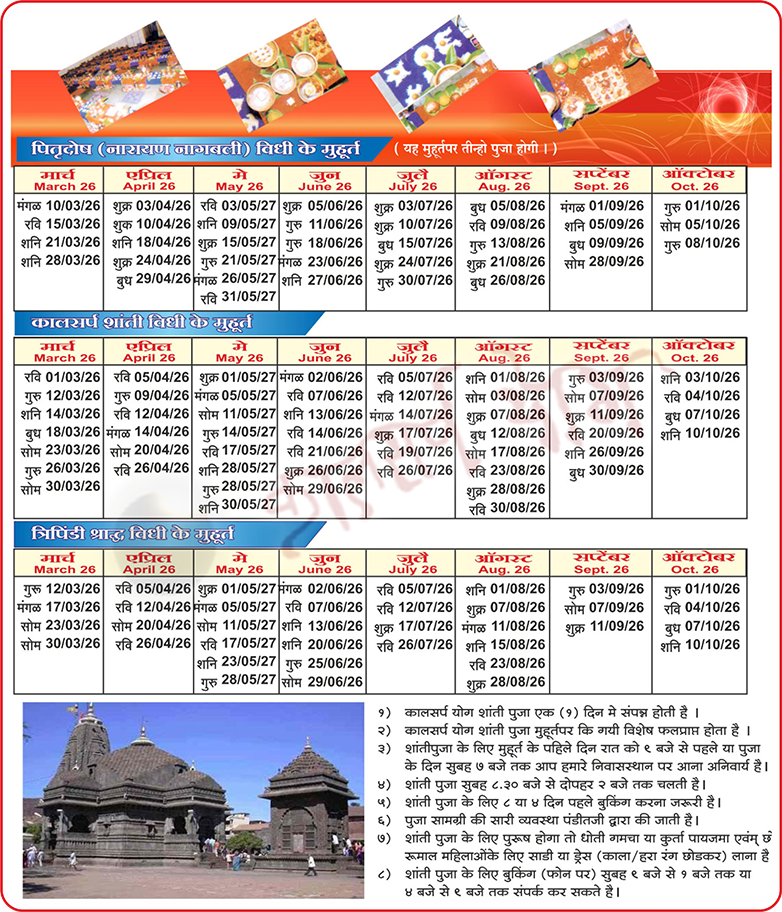 kaal sarp puja in trimbakeshwar muhurt 2026, Kalsarp puja in trimbakeshwar muhurt 2026, Narayan Nagbali Muhurt 2026, kalsarp shanti muhurt 2026, tripindi shraddh muhurt 2026, Pitra dosh muhurt 2026, pitrudosh muhurt 2026